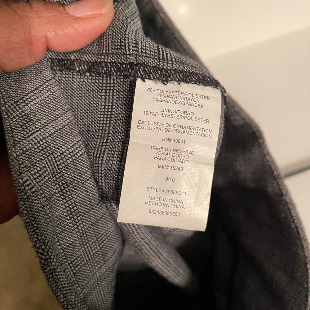 Long gray pants